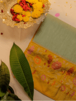 Banarasi Korra Jamdhani Pattu Saree - Image 4